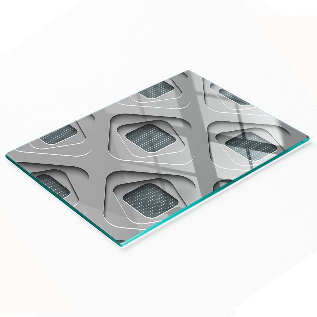 Multifunktionale Küchen-dekorationsplatte Aus Gehärtetem Glas, 3d, 80 X 52 Cm