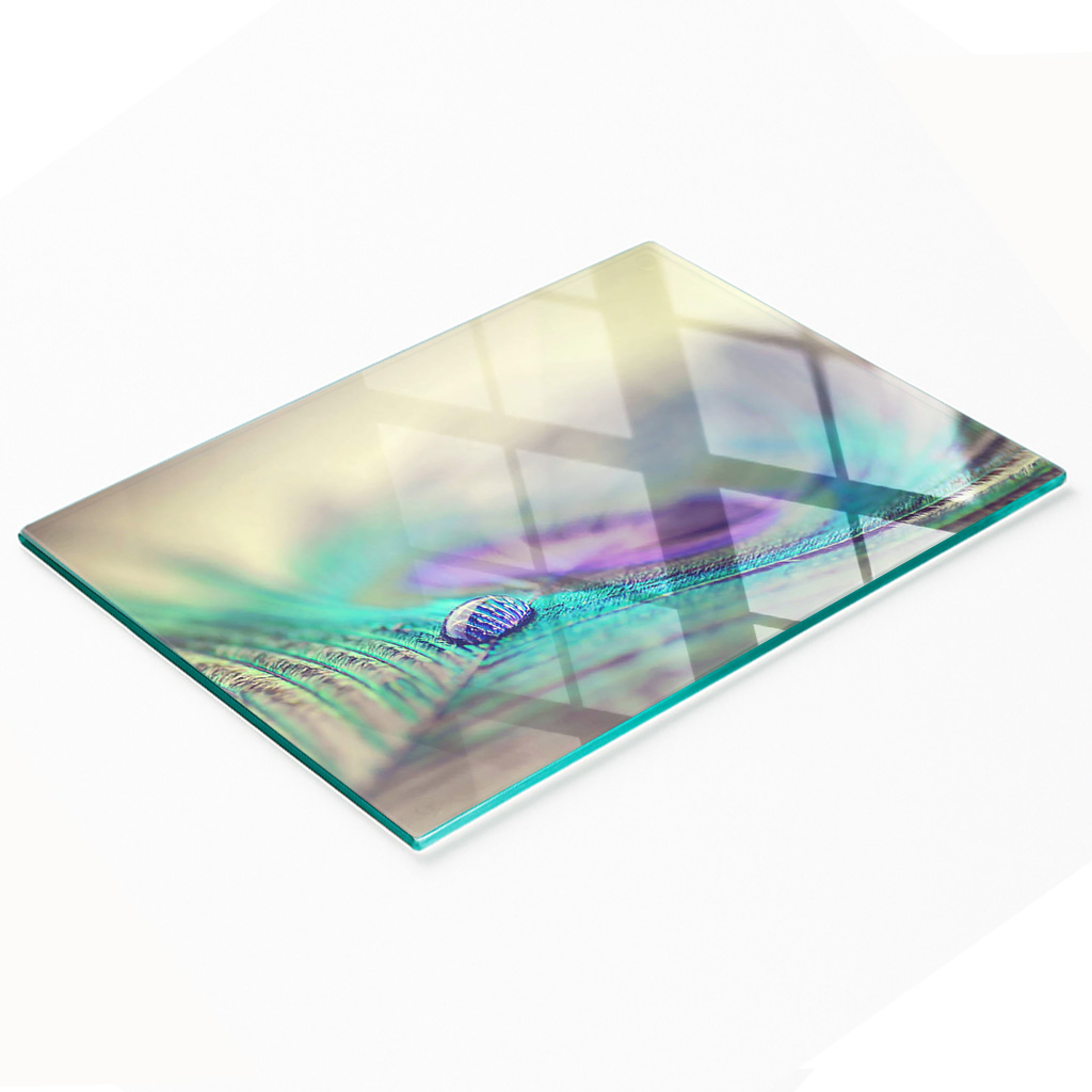 Multifunktionale Küchen-dekorationsplatte, Gehärtetes Drop Feather, 80 X 52 Cm