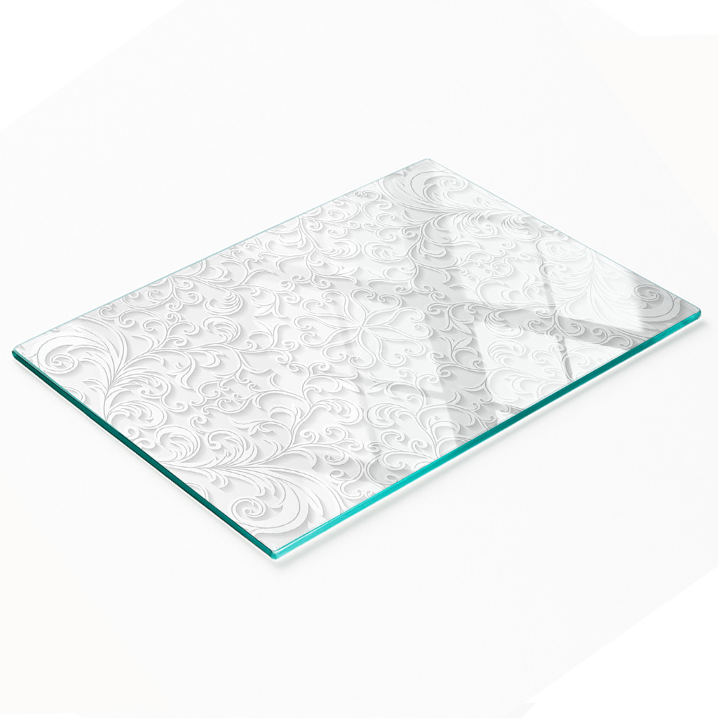 Multifunktionale Küchen-dekorationsplatte Aus Gehärtetem Glas, Ornamente, 80 X 52 Cm