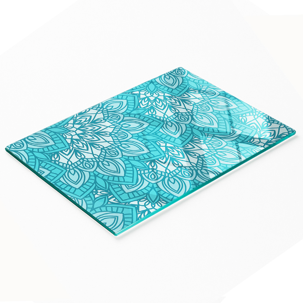 Multifunktionale Küchen-dekorationsplatte Aus Gehärtetem Glas, 80 X 52 Cm