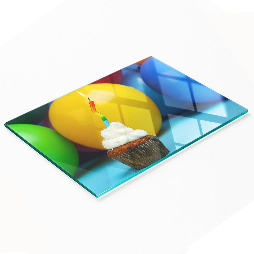 Stilvolle Und Robuste Glasplatte Mit Aufdruck Für Kleine Gugelhupfe (80 X 52 Cm)