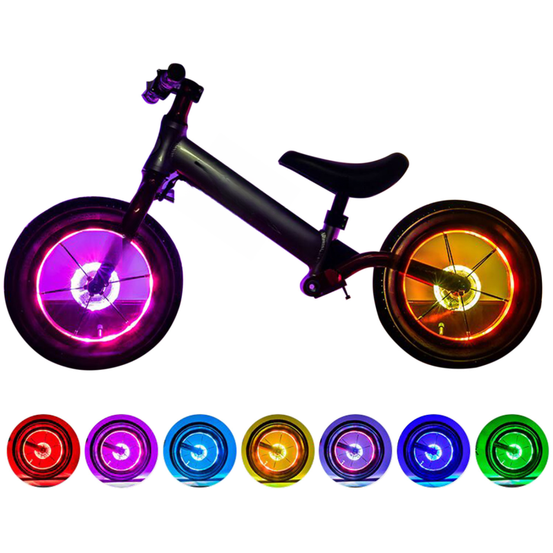 Led-fahrradradbeleuchtung, Automatische Ein-/ausschaltfunktion, Usb-aufladbar, Ip55 Wasserdicht (farbe)