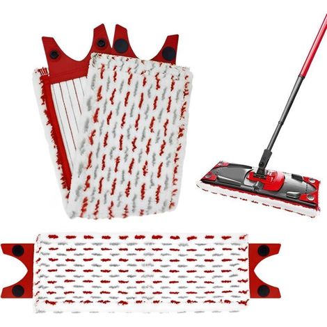 Set Mit 2 Ersatz-mikrofaserpads Für Vileda Easywring Ultramax / 1-2 Sprüh-mikrofaserpads Für Alle Bodenarten - Crezuo