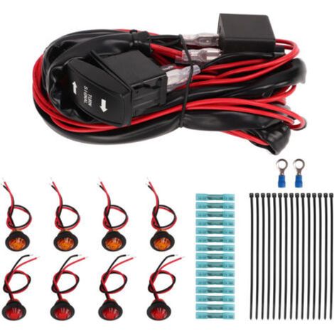 Blinker-set Mit Wippschalter Für Utv/atv, Straßenzugelassenes Beleuchtungsset, Ersatz-blinkerrelais Für Polaris Ranger Rzr Vertical-crezuo