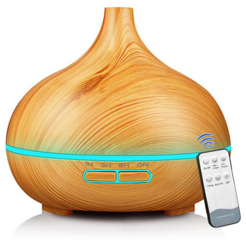 Aroma-diffusor Für Ätherische Öle. 550 Ml Ultraschall-kaltnebel-aroma-diffusor, Elektrisch, Mit Einstellbarem Nebelmodus Und 7 Led-farben.