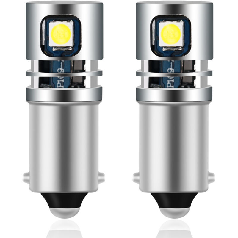Geeignet Für Zwei Ba9s 53 T4w Led-lampen, 12 V, 5 Led-perlen, 3030 Chip, 6000 K Weißes Licht, Geeignet Für Leselampen, Seitenmarkierungsleuchten, Blinker, Rücklichter Und Kennzeichenbeleuchtung Im Aut