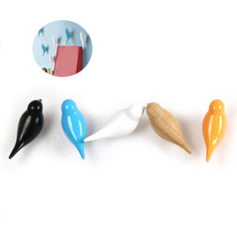 Vogel-wandhaken, 5er-set, Massivmetall, Für Mäntel, Schals, Taschen, Handtücher - Ulisem