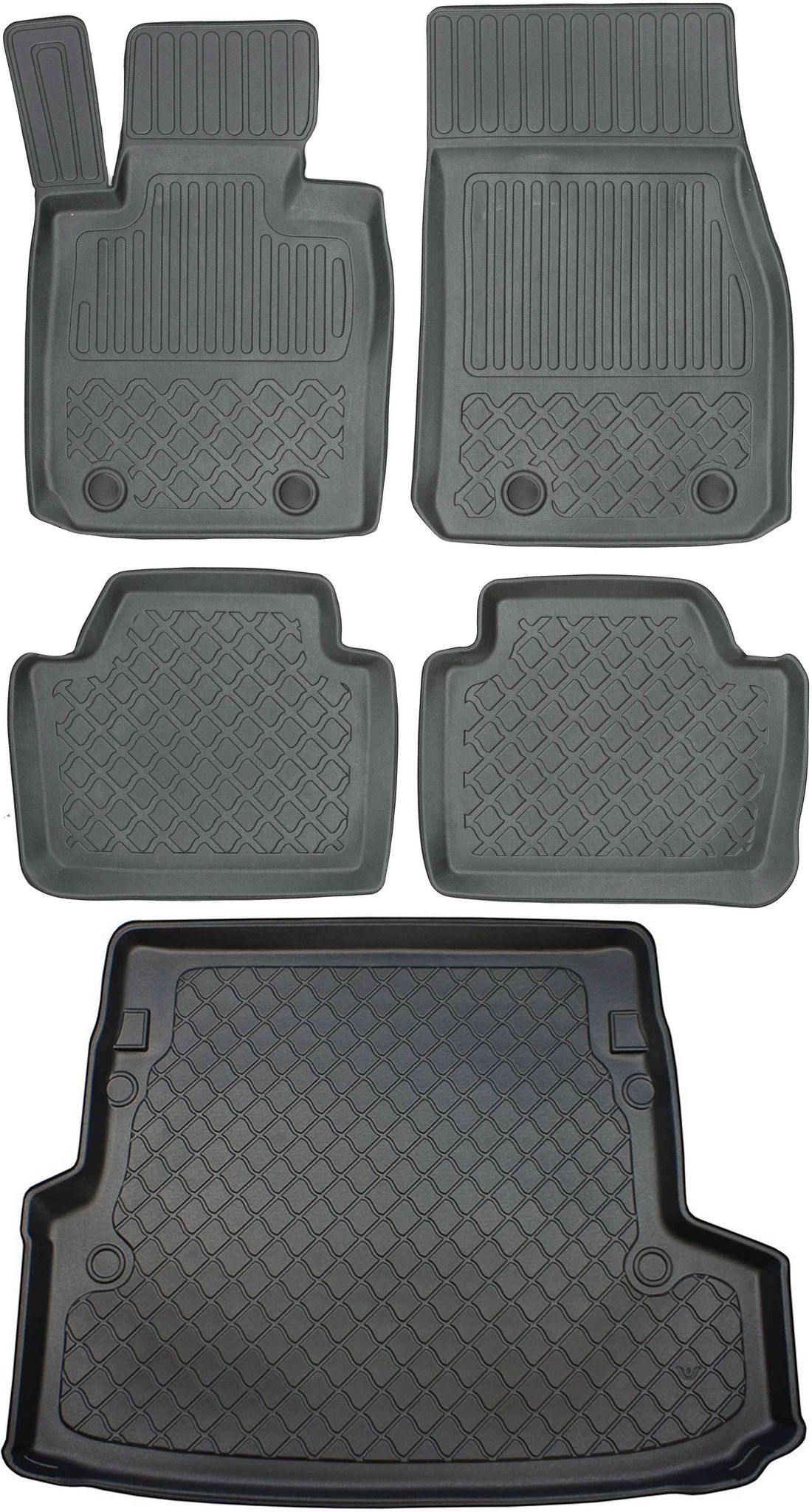 Bmw 3er F31 Touring (12/2012–02/2019) – Set: Automatten + Kofferraummatte
