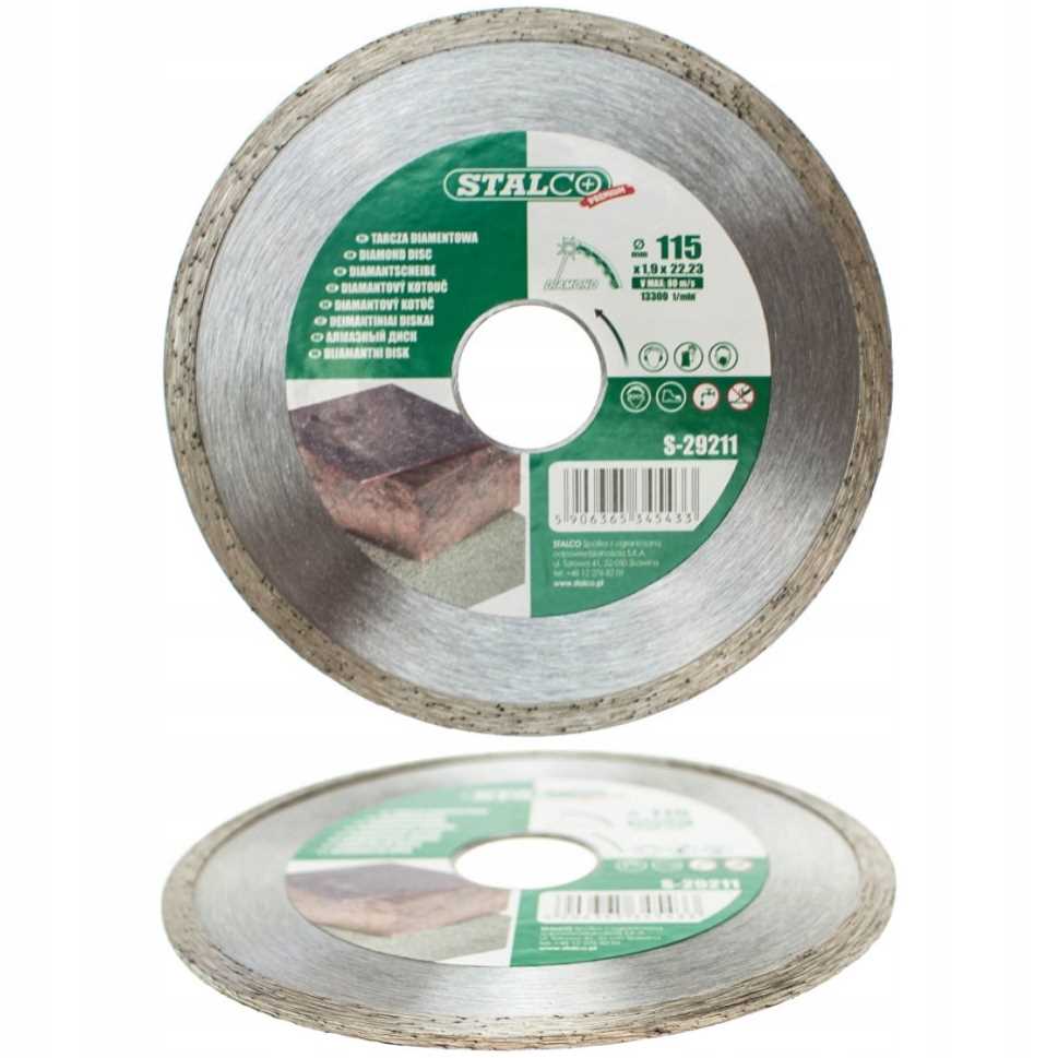 Stalco Volldiamantklinge 115 X 1,9 X 22,23 Mm S-29211