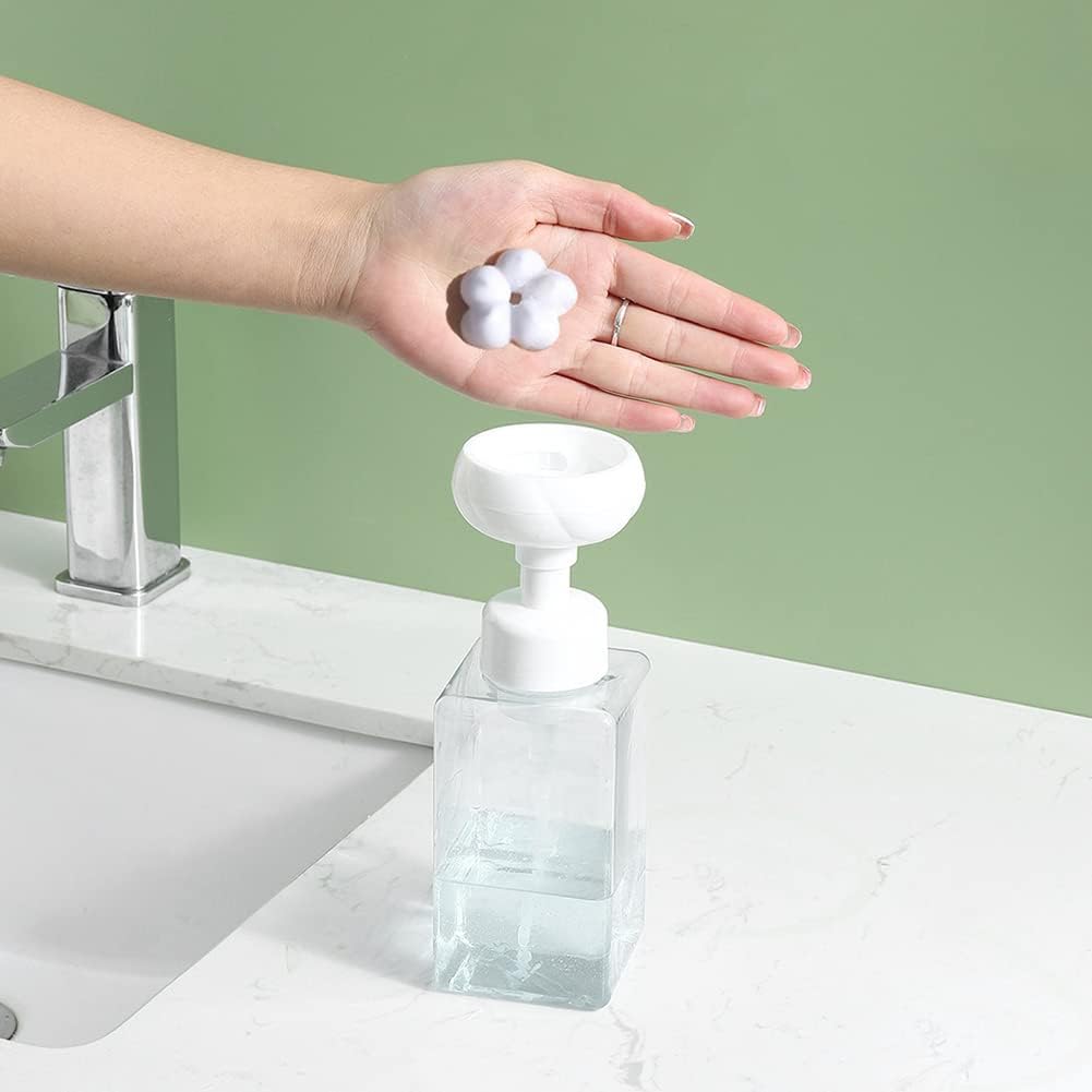 Set Mit 2 Leeren 450-ml-pumpflaschen – Nachfüllbare Schaumflaschen Aus Kunststoff – Flüssigkeitsspender Für Reinigung Und Reisen – Transparent