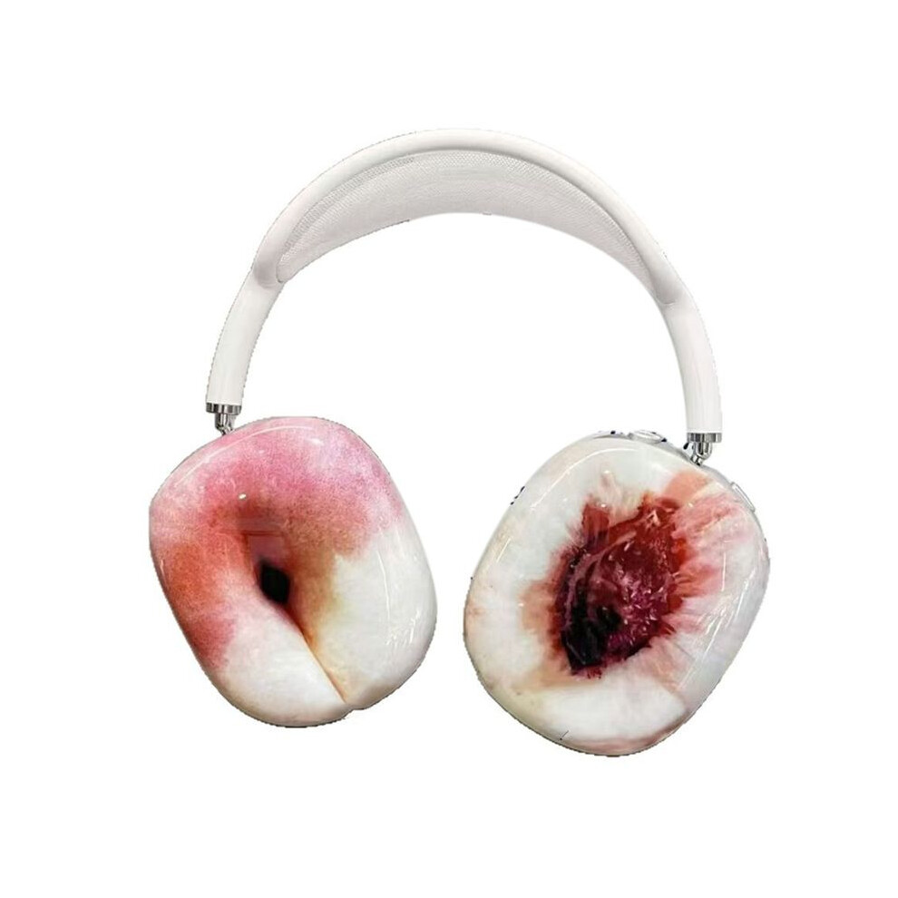 Schutzhülle Aus Der 3d-frucht-serie Für Airpods Max 2, Dekorative Schutzhülle, Pfirsichfarben