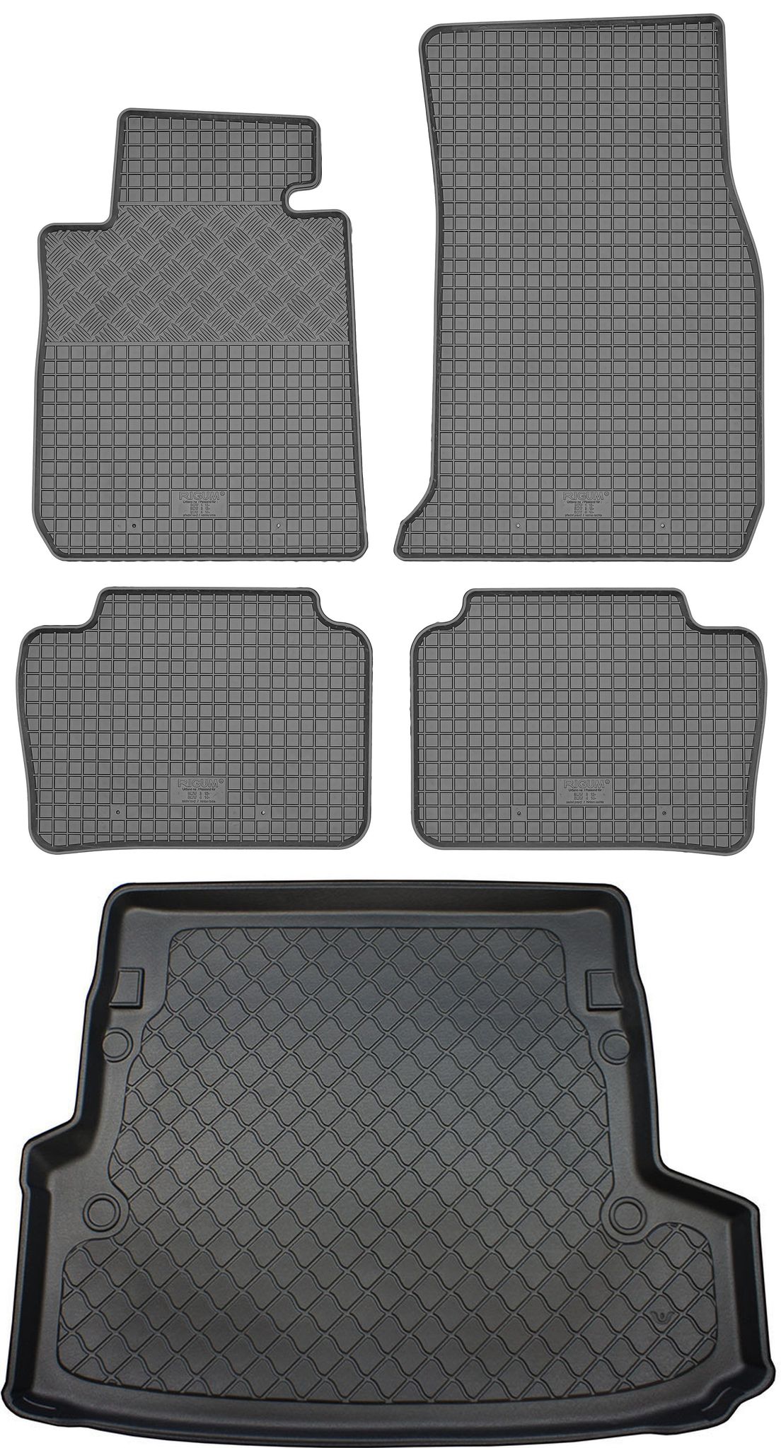 Bmw 3er F31 Touring (5-türer) Von 12/2012-02/2019 Set - Gummifußmatten + Kofferraummatte