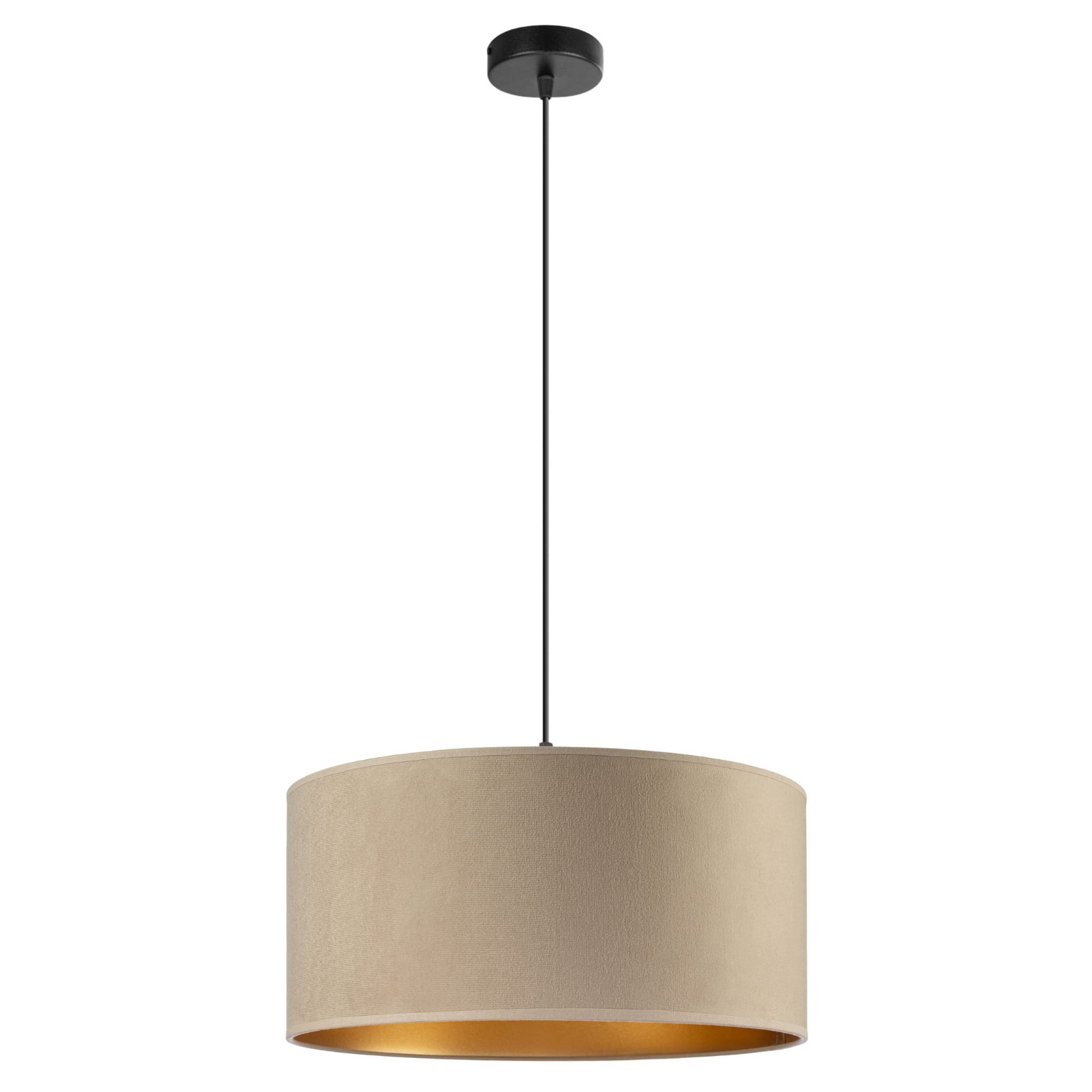 Tornado Ad1 Lampe, Samt In Cappuccino-gold