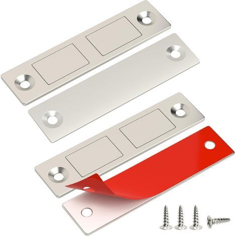 Jiayi Schranktürmagnete. 2er-pack. Ultradünne Magnetverschlüsse Für Schranktüren Und Schubladen. Doppelter Magnetverschluss Für Kleiderschränke Und Möbel.
