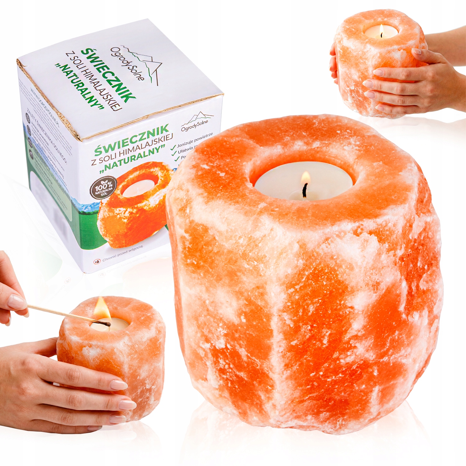 Kerzenständer Aus Natursalz