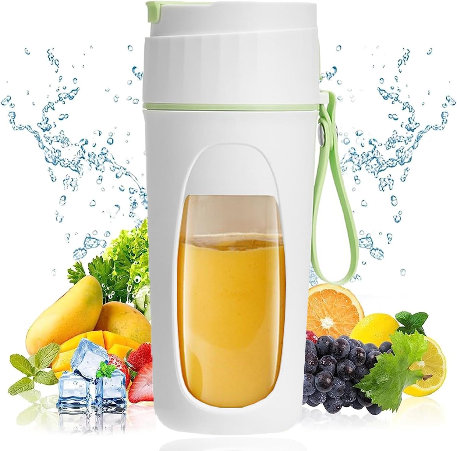 Tragbarer Mixer, 300 Ml Smoothie-mixer, Mini-mixer, Usb-fruchtsaftmixer, Smoothie-maker Mit 8 Edelstahlklingen, Kleiner Smoothie-maker Für Reisen Und Zuhause