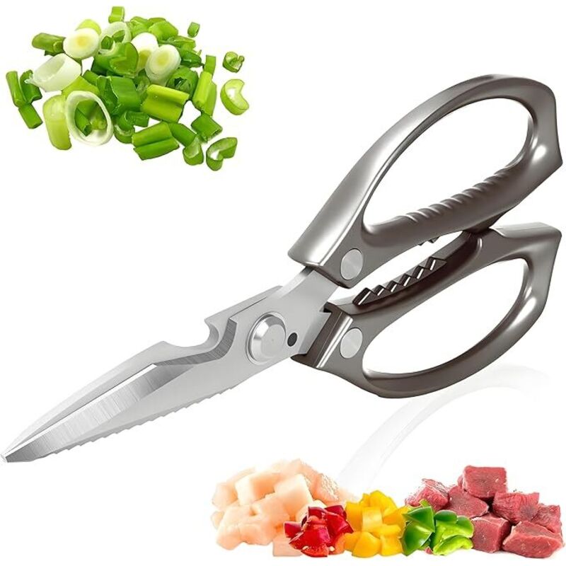 Multifunktionale Küchenschere, Ultrascharfe Fleischschere, Robuste Küchenschere, Spülmaschinenfeste Küchenschere Aus Edelstahl, Geeignet Zum Schneiden Von Lebensmitteln.