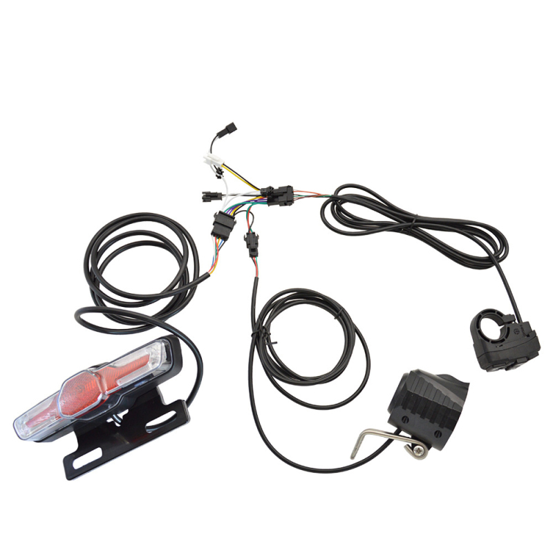 Scheinwerfer- Und Rücklichtset Für E-bikes, Blinker, Vorder- Und Rücklicht, Hupe Mit 24-48v-schalter
