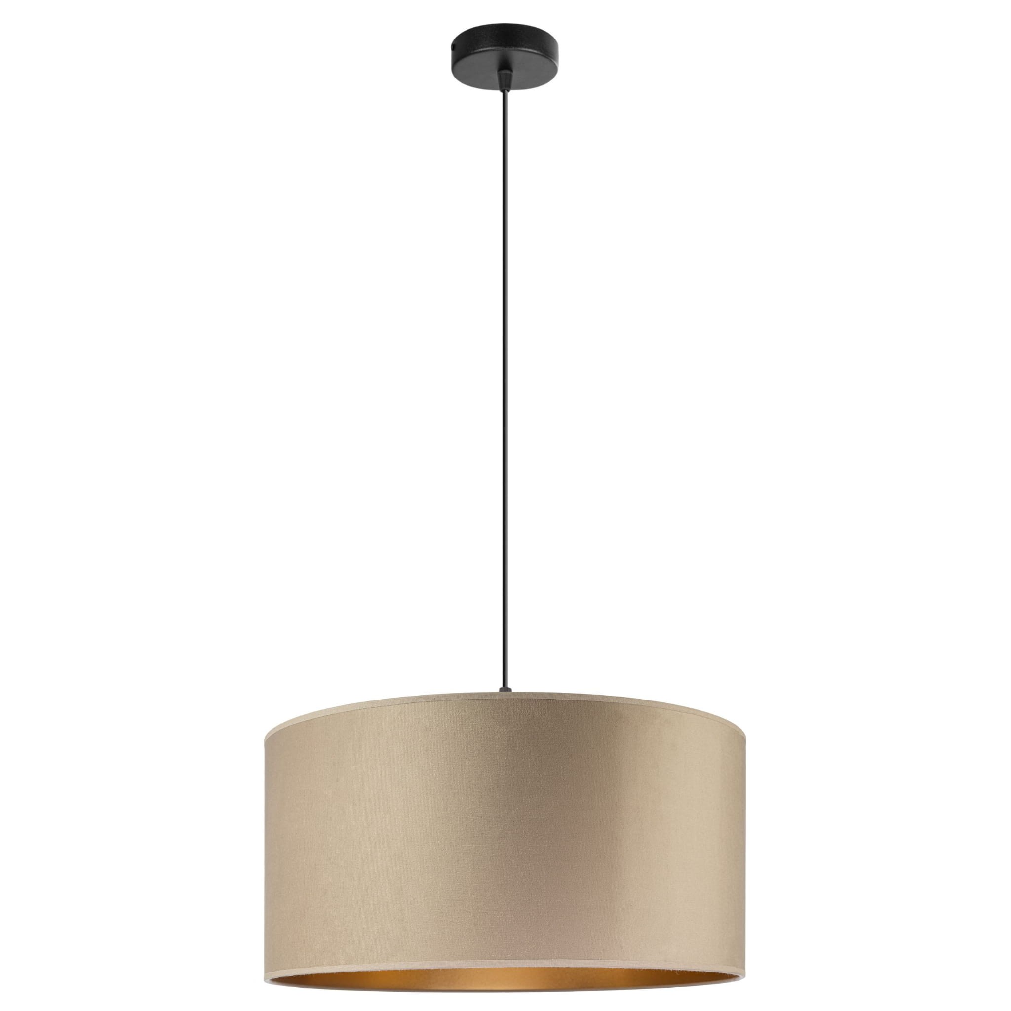 Tornado Al1 Lampe, Cappuccino-goldener Samt