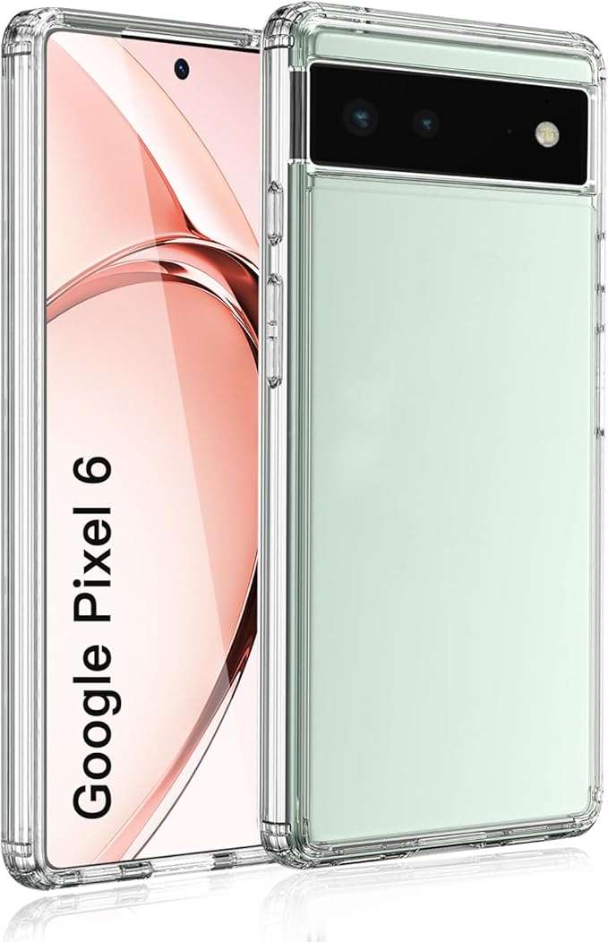 Schutzhülle Für Google Pixel 6, Transparente, Rutschfeste Rückseite