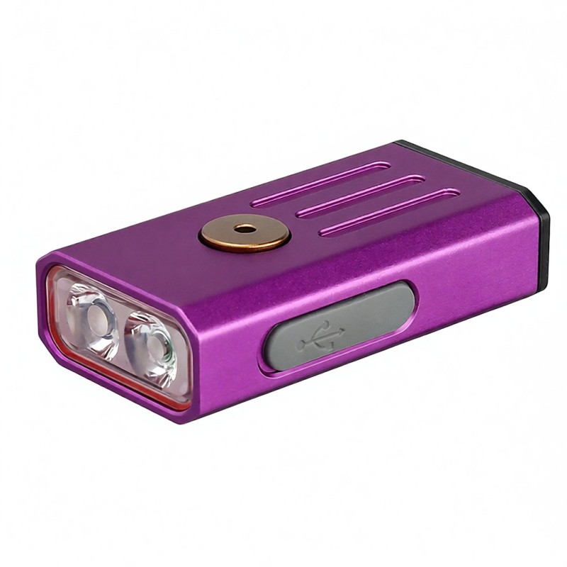 Mini-taschenlampe Mit Akku, Ip66-schutzart, Uv-/rotlicht (für Wandern, Camping, Notfälle)