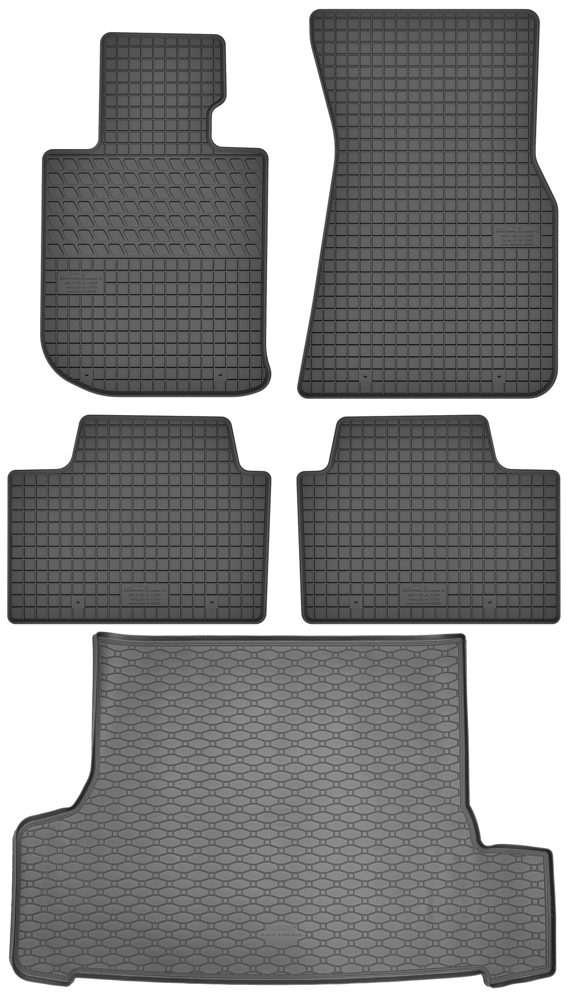 Bmw 3er G21 Touring Kombi Ab 2019 Set – Gummifußmatten + Kofferraummatte
