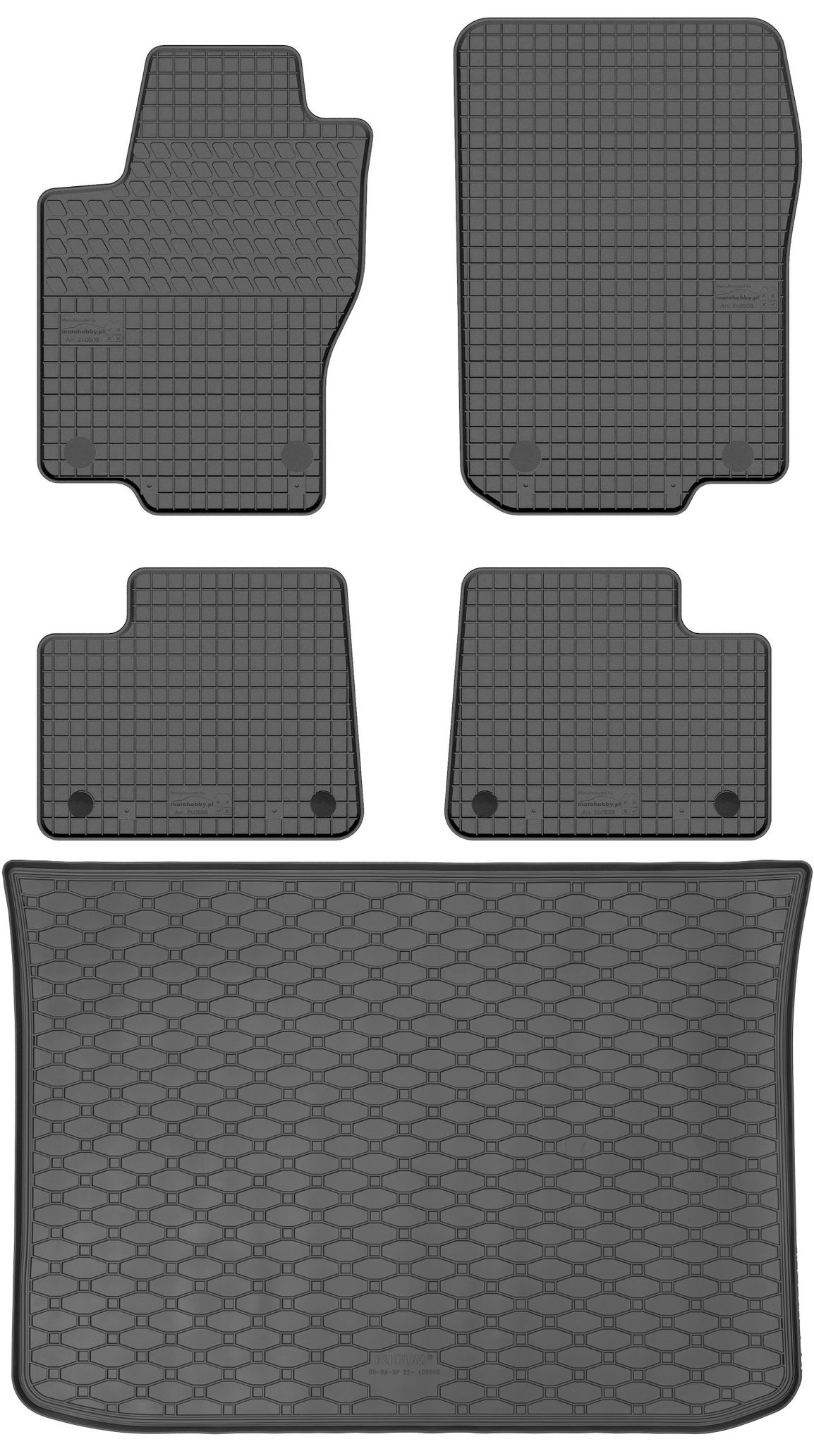 Dacia Spring Suv Ab 2021 Set – Gummifußmatten + Kofferraummatte