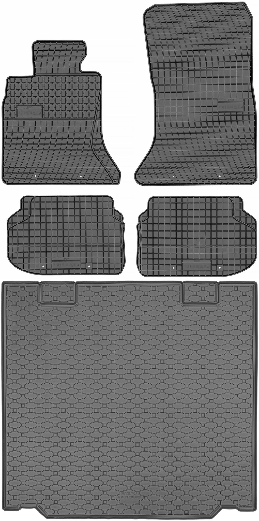 Bmw 5er F11 Touring (2010–2017) – Set: Gummifußmatten + Kofferraummatte