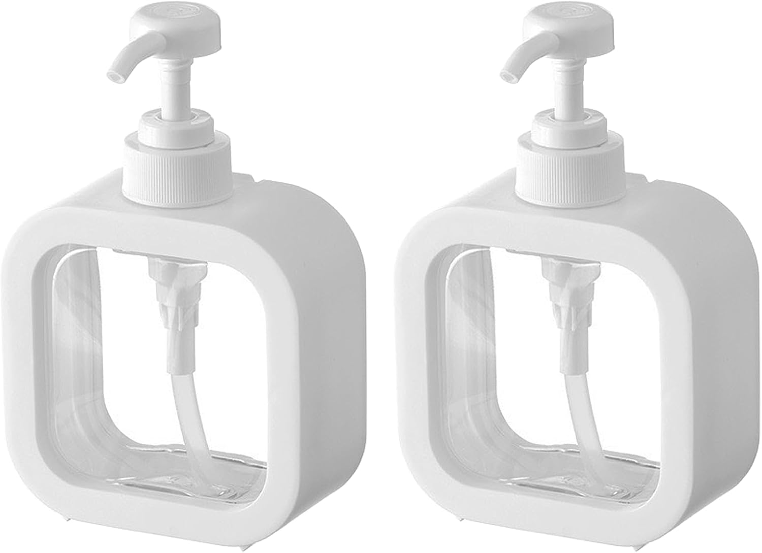Seifenspender, 2-teiliger Flüssigseifenspender, Küchenseifenspender, Shampoo- Und Duschgelspender, Für Küche Und Dusche (300 Ml)