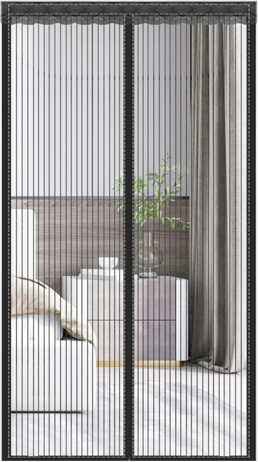 Magnetisches Moskitonetz Für Türen, 120 X 220 Cm, Kein Bohren Erforderlich, Insektenschutz, Mit Klettverschluss, Ideal Für Terrassentüren, Balkontüren Oder Wohnzimmer.