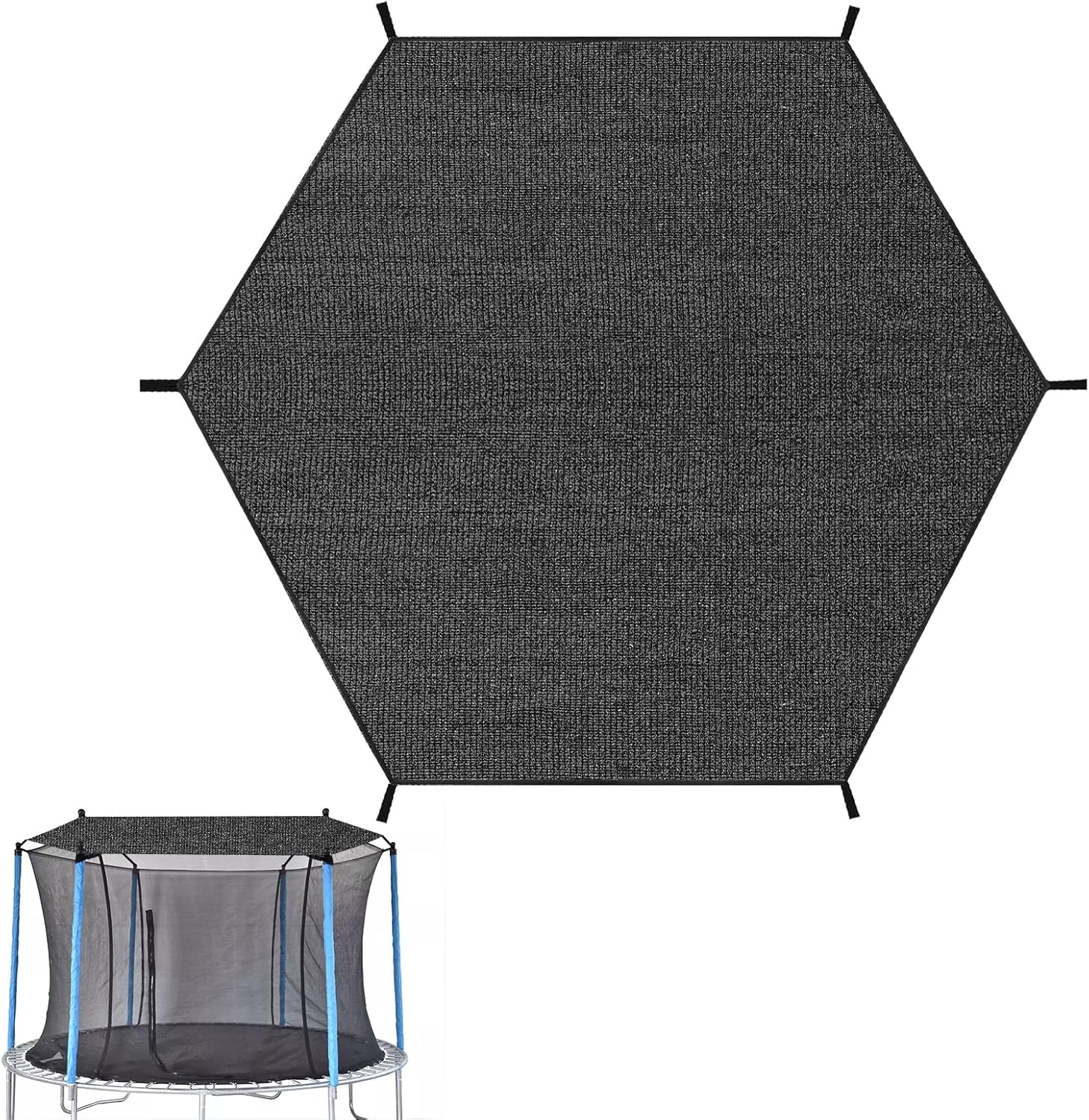 Trampolin-sonnenschutz, 6-stangen-sonnenschutz Für Trampolin-spielplätze Im Freien (1,8 M)