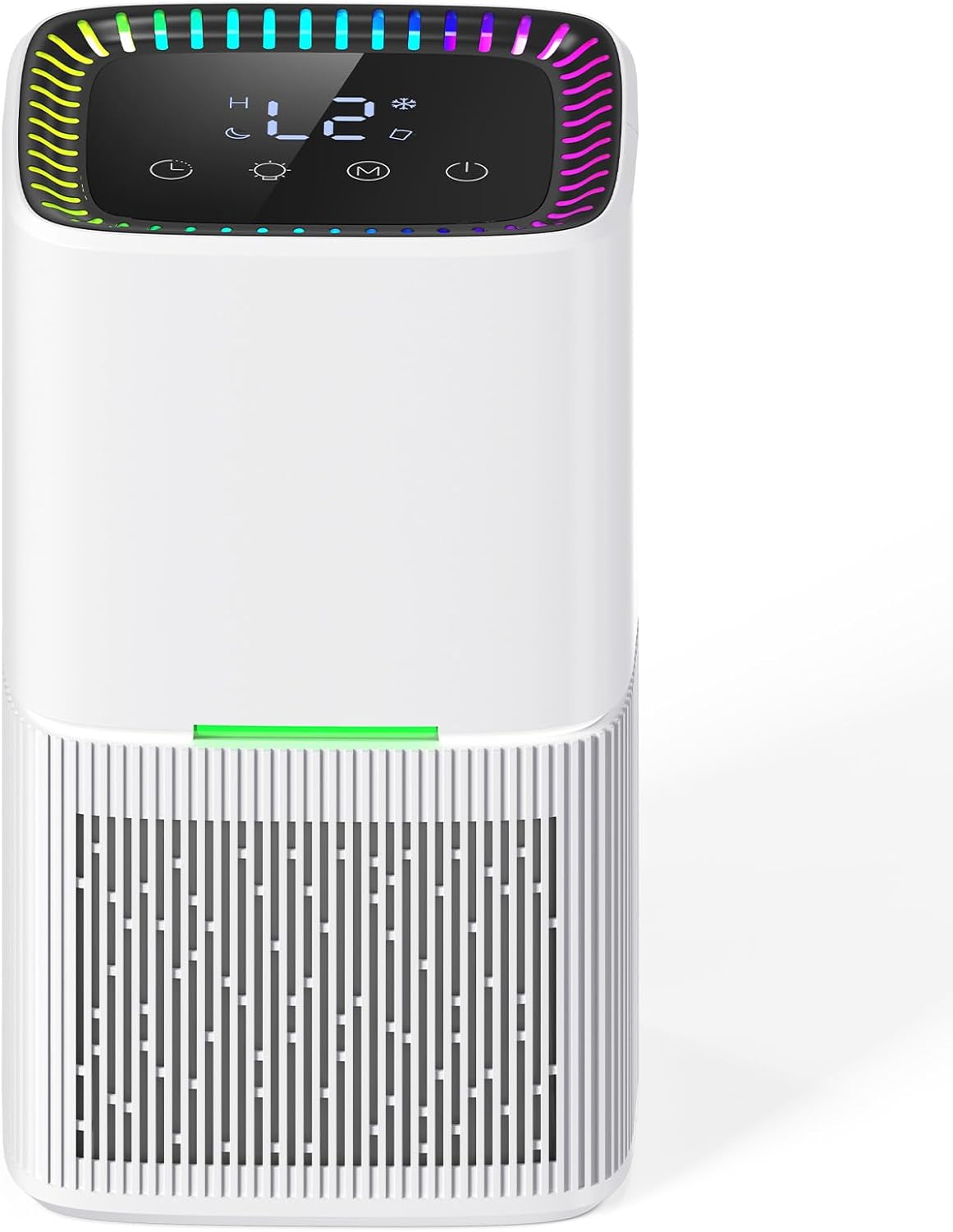 1,6-liter-luftentfeuchter, Leiser Elektrischer Luftentfeuchter Mit Abtaufunktion/abschaltautomatik, Farb-led, Timer, Touchscreen, 645 Ml/tag, Für Badezimmer, Schlafzimmer, Kleiderschrank