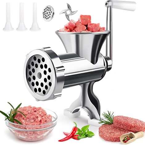 Manueller Fleischwolf – Wurstmaschine. Wurstfülltrichter Für Selbstgemachte Hamburger-patties. Manuelle Küchengeräte