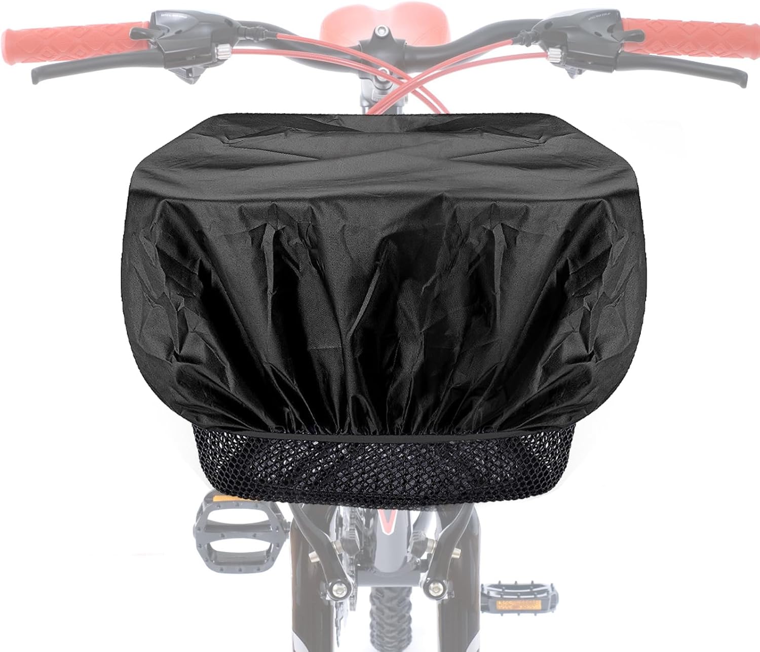 Regenschutz Für Fahrradkörbe, 2-teiliger Frontfahrradkorb, Wasserdicht, Regenschutz Mit Sattelbezug, Fahrradkörbe