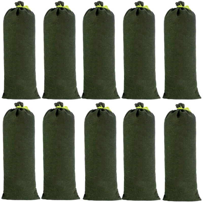 Hochwassersichere Sandsäcke, Segeltuch, Rollbarriere, 10er-pack, 30 X 70 Cm, Uv-beständig, Verstärkt, Effektiver Hochwasserschutz – Ulisem