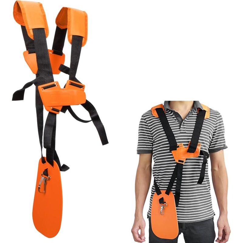 Freischneider-tragegurt Mit Doppelten Schultergurten Aus Strapazierfähigem Nylon: Optimaler Tragekomfort Und Gleichmäßige Lastverteilung.