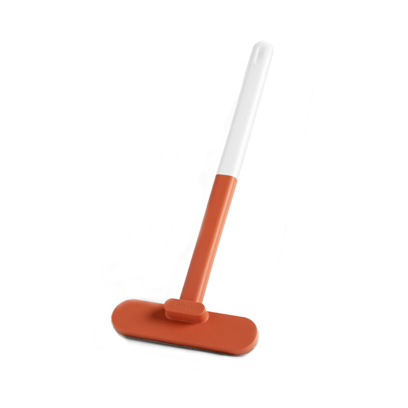 Bürste Zur Reinigung Von Fenstern, Sofas Und Teppichen, Sowohl Trocken Als Auch Nass Verwendbar, Orange Farbe.