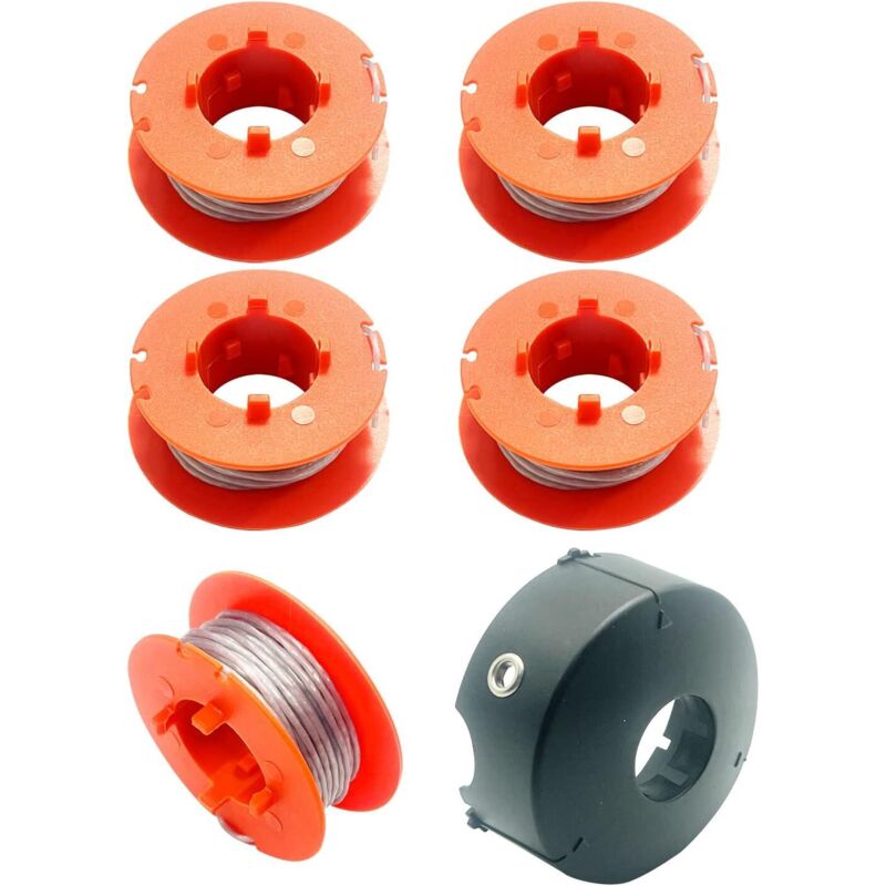 Ersatzspule Für Bosch Art 23/26/30, Combitrim Und Easytrim Freischneider – 5 Spulen + 1 Abdeckung, 8 M, Kompatibel Mit F016l71088