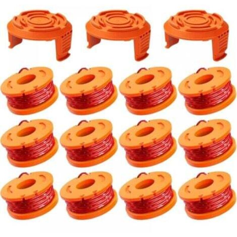 [niemals Verwendet] 12er-packung 3m Trimmerfadenspule - Wa0004.1/wa0010 Trimmerfaden Ø1,65 Mm, Freischneiderfadenspule (12 Trimmerfäden, 3 Schutzhüllen)