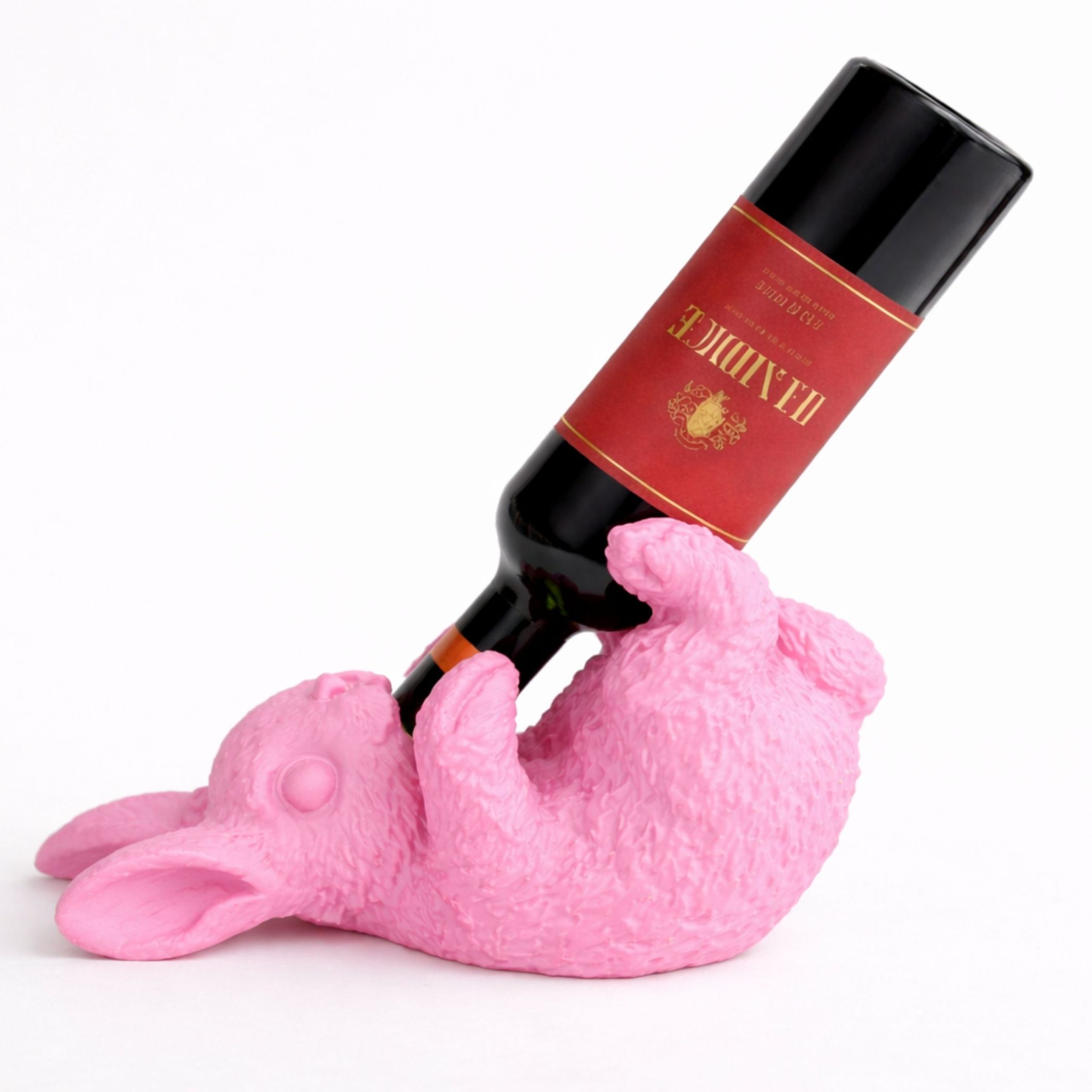 Weinregal Hase Rosa Flaschenhalter 3d Tischdekoration