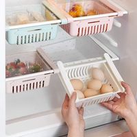 4 Faltbare Aufbewahrungsboxen Für Den Kühlschrank, 4 Verschiedene Farben, Platzsparend, Ideal Für Schmale Regale