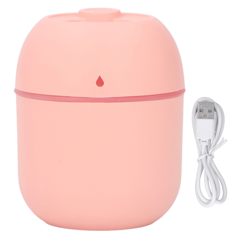 Leiser Mini-usb-luftbefeuchter Mit Automatischer Abschaltfunktion, Kleiner Tischluftbefeuchter Mit Nachtlicht Für Schlafzimmer, Auto Oder Büro, Rosa