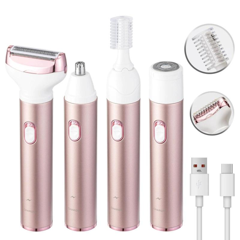 Multifunktionaler Elektrischer Trimmer Für Schamhaare, Achselhaare, Nase Und Augenbrauen, 4-in-1-rasierer