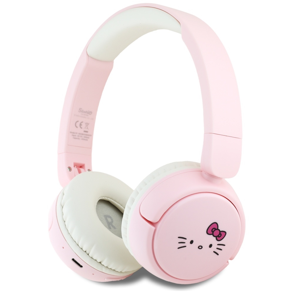 Hello Kitty Bluetooth-on-ear-kopfhörer Mit Gesichtslogo, Pink