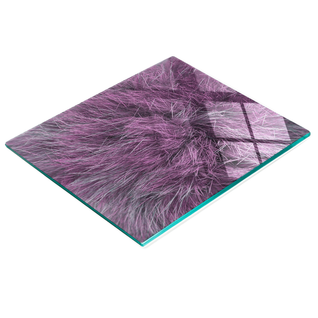 Multifunktionale, Dekorative Küchenarbeitsplatte Aus Gehärtetem Holz, Rosa Fell, 60 X 52 Cm