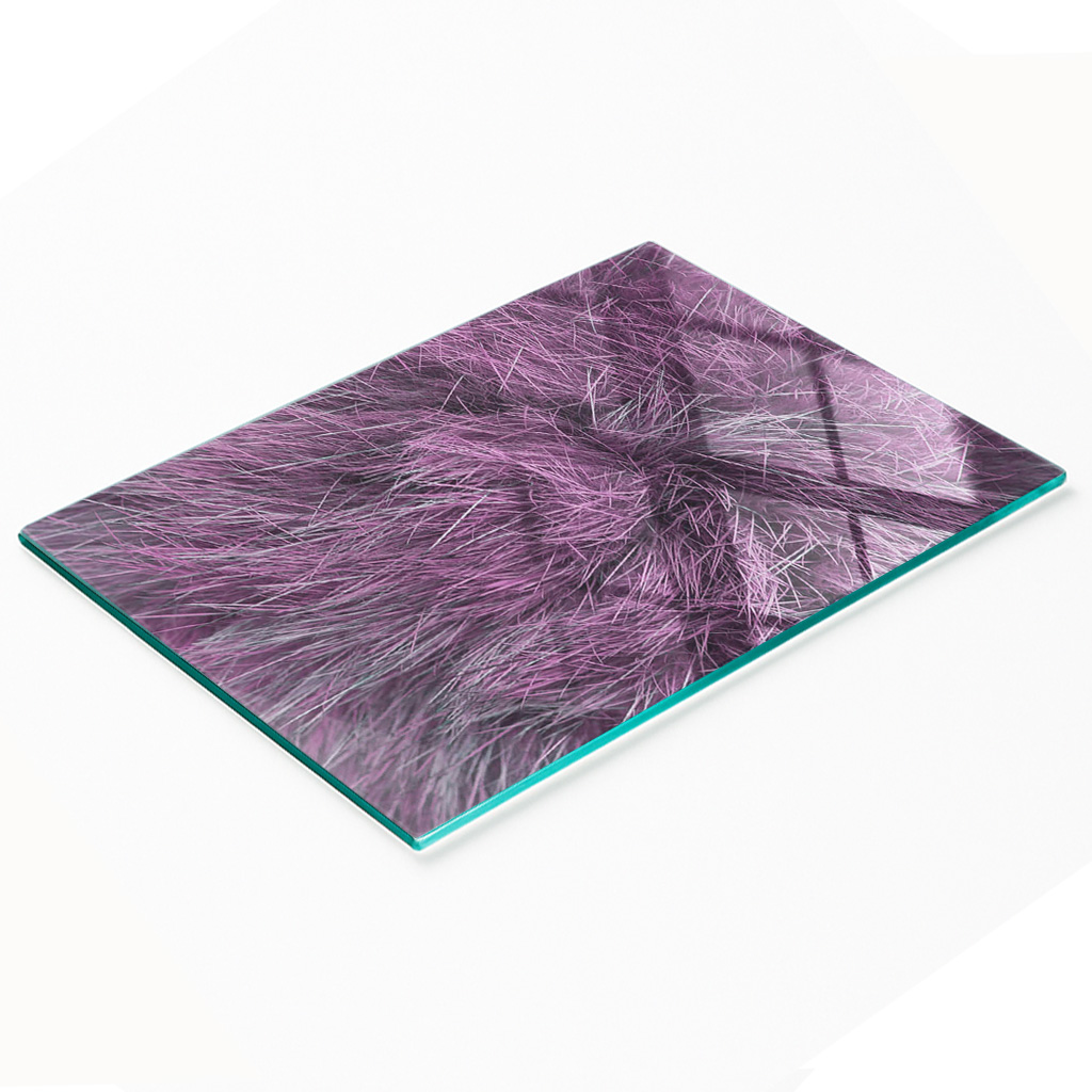 Multifunktionale, Dekorative Küchenarbeitsplatte Aus Gehärtetem Holz, Rosa Fell, 80 X 52 Cm