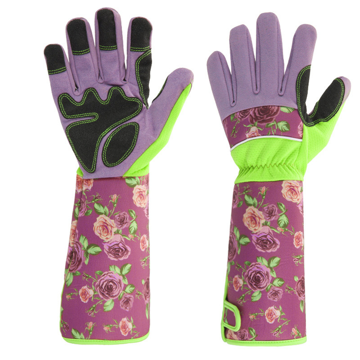 Gartenarbeit, Kunstleder, Baumwolle, Oxford-arbeit, Extra Langer Unterarmschutz Für Damen Und Herren, Outdoor, Graben, Pflanzen, Beschneiden (rosa)