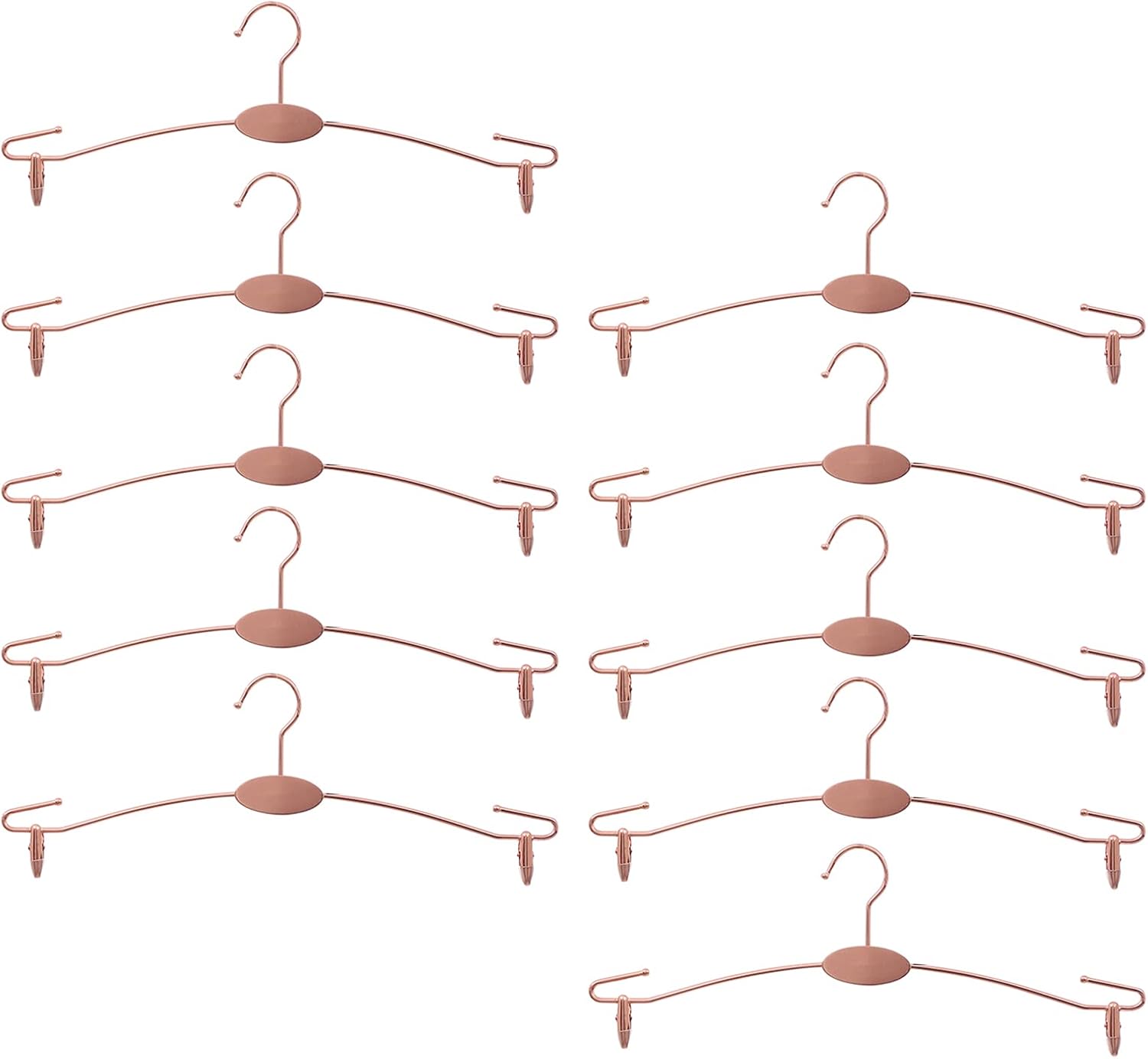Unterwäsche-präsentationsständer Aus Metall, Robuste Hosen-kleiderbügel Mit Clips Für Die Präsentation Von Dessous-boutiquen, 10er-pack (roségold-c)