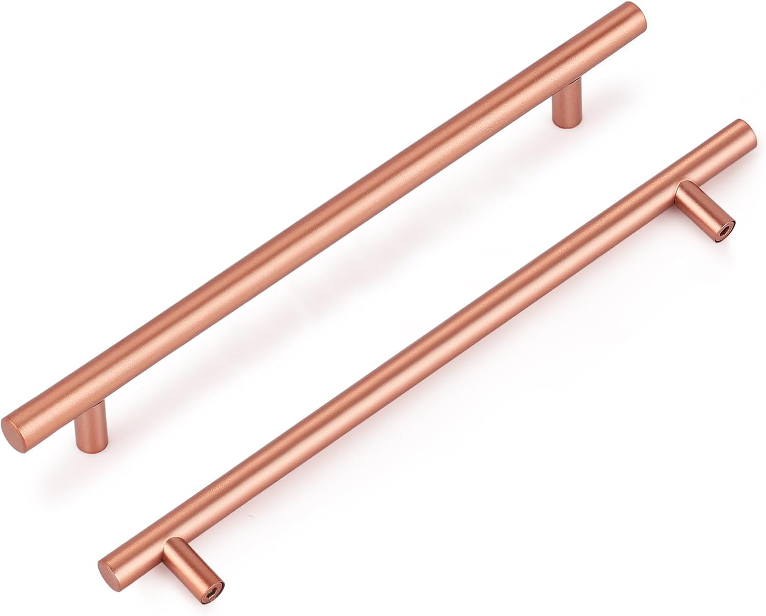 Möbelgriffe Für Schubladenschränke, 256 Mm, 15 Stück, Stahlfarbe Roségold