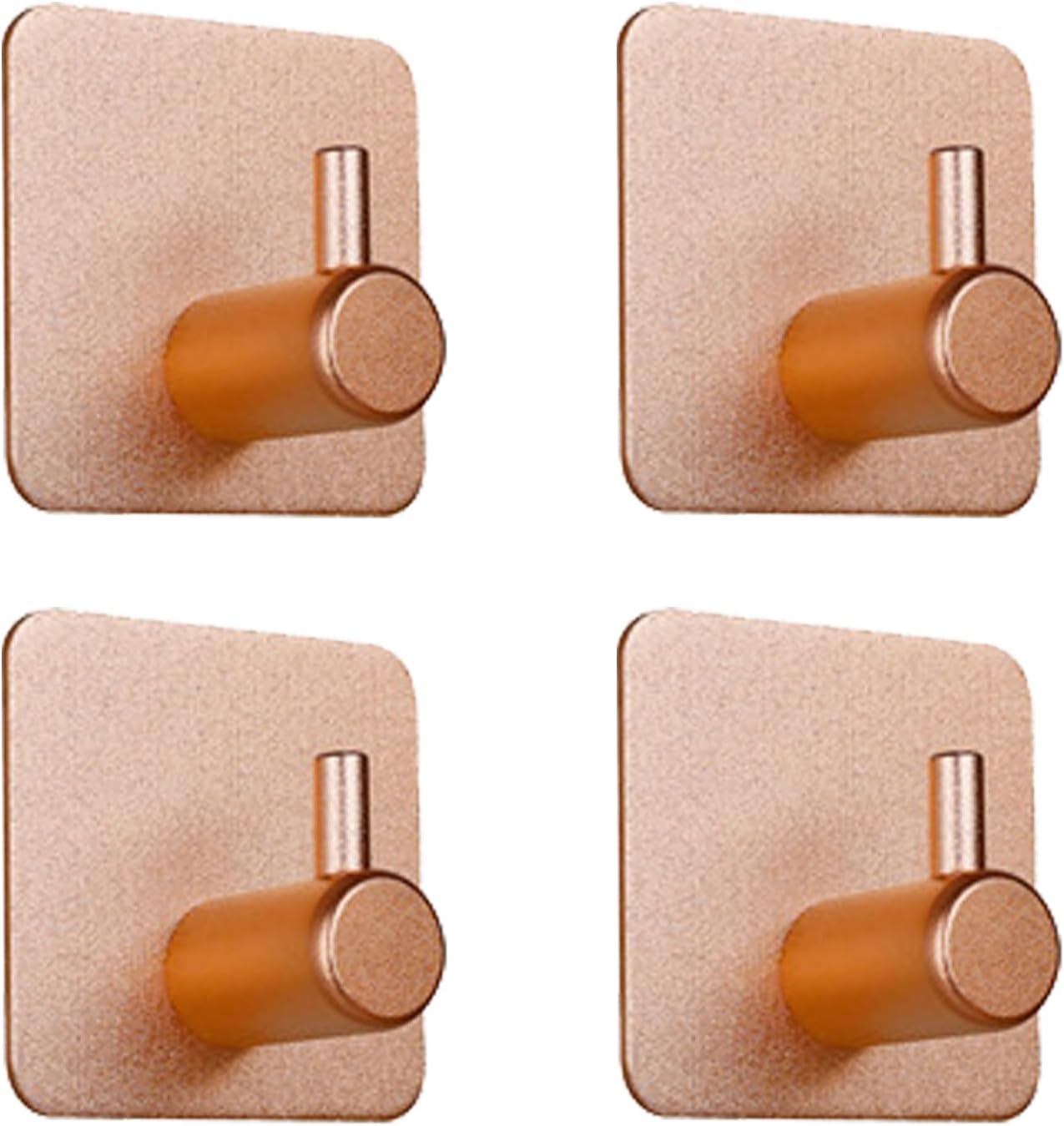 4er-pack Starke Klebehaken Für Badezimmer, Wand, Küche Und Tür, Roségold